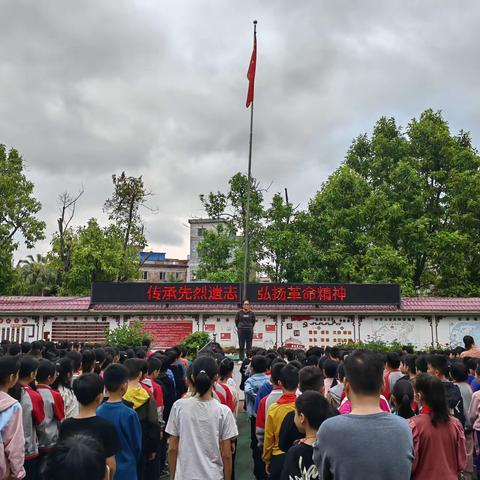 传承先烈遗志，弘扬革命精神——横州市马山镇双桥村委小学清明节扫墓活动