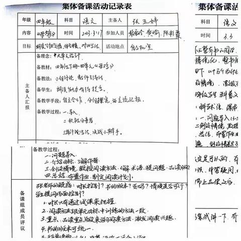 人间最美四月天，共谱创新课堂新美篇        ———七里坪小学四月教研活动