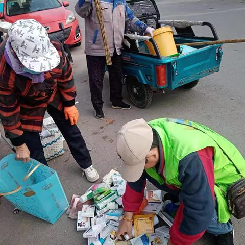 崮山新区有害垃圾收集周活动纪实
