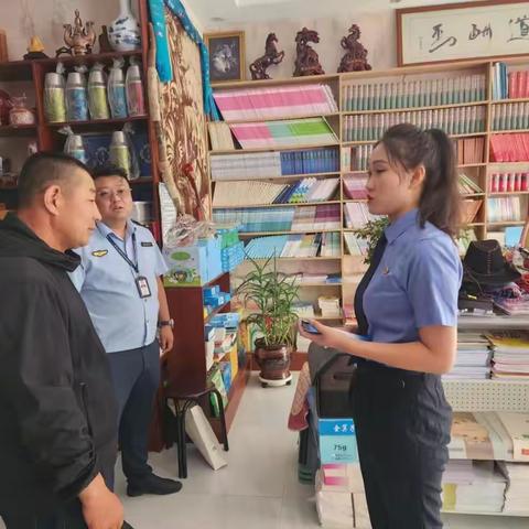 扎赉特旗文化市场综合行政执法局开展护苗·绿书签系列专项行动