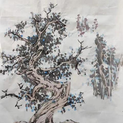 赵武泉老师课堂示范山水画