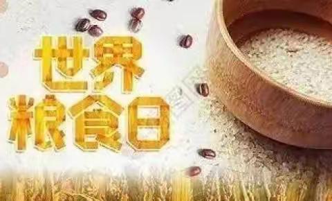 “让节约成为习惯”——封丘县尹岗镇教育集团中心小学世界粮食日升旗活动