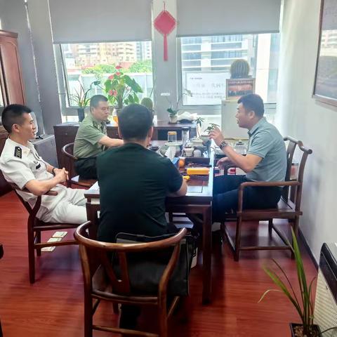 区人武部走访调研瀛洲街道助力武装工作提质增效