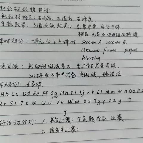 七年级英语备课组活动报道：凝心聚力，共研新教材教学