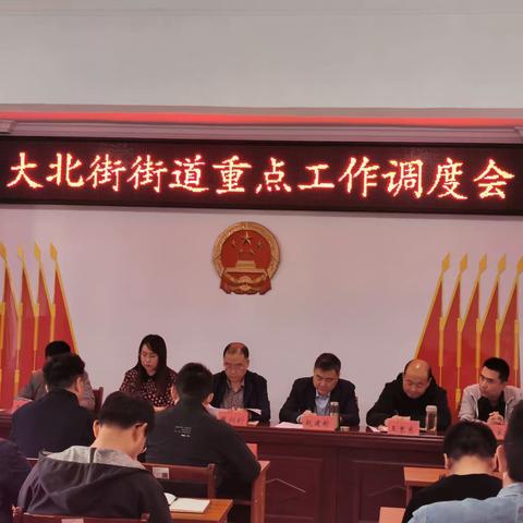 宣化区人大常委会副主任魏剑钊，开发区工委委员、管委会副主任赵建彬到大北街街道办事处督导检查重点工作