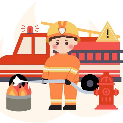 消防在“童”心，安全护“童”行——小凤凰幼儿园苗苗一班消防演练