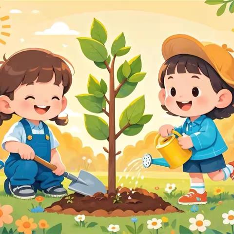 兴义市清水河镇中心幼儿园植树节系列活动