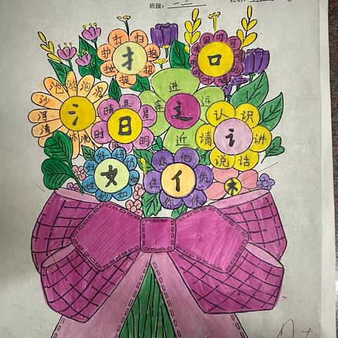 【特色作业】2024级2班《一字成花》特色作业展示4.0