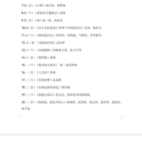 朱仙镇估衣街小学五一朗诵比赛活动纪实
