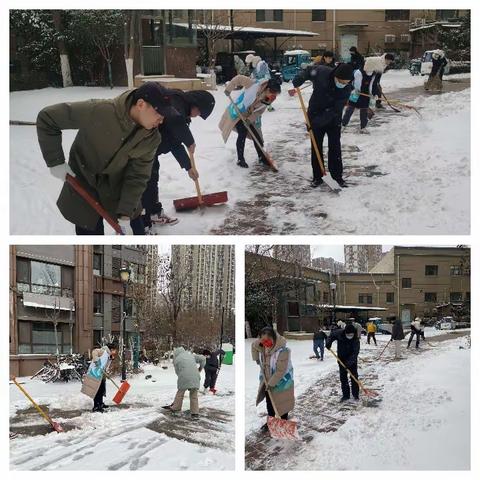 清雪防滑暖人心   保障出行解民忧——化纤厂路社区开展清雪活动