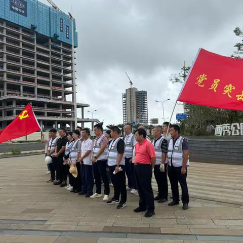 集团党委委员、副总经理冯所晓赴城发公司西秀公园项目“走基层”暨开展灾后重建促复工复产主题党日活动