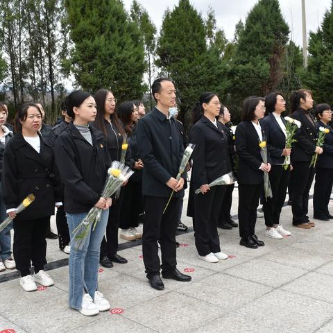 古县统计局开展“缅怀革命先烈 弘扬爱国精神”清明祭扫活动