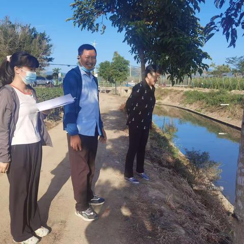 崖州区政协副主席朱肖蔓巡查拱北水