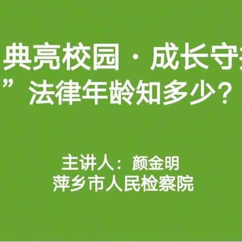 “典亮校园，成长守护”——记彭高镇韶陂小学普法教育进校园