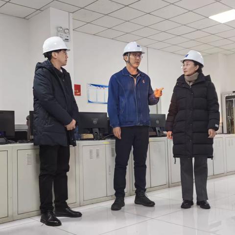 陈巴尔虎旗旗委副书记、旗长陶丽到陈巴尔虎旗光明热力有限责任公司节前慰问