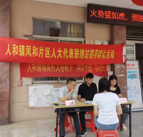 人和镇凤和片区人大代表联络站接待群众活动