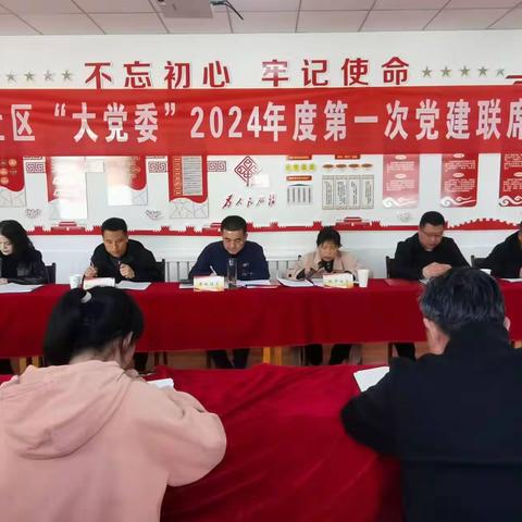 西城社区召开2024年第一季度“大党委”联席会议