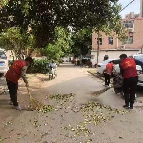 包联单位进小区 助力文明创建