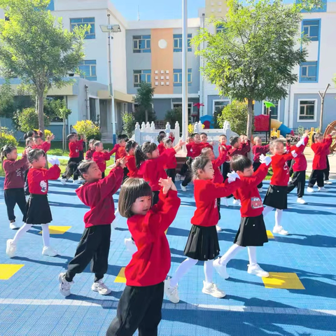 古浪县第二幼儿园升旗仪式