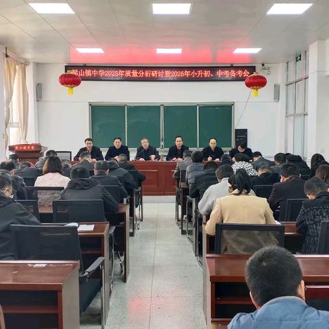 精准把脉促提升 科学备考启新程——梁山镇中学召开2025年质量分析研讨暨2026年小升初、中考备考会
