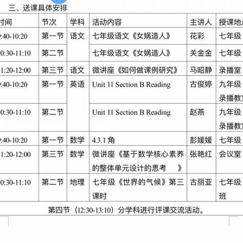 携手同行共成长            ---校际联盟暨“送教下乡”活动