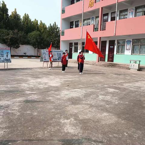 “学习二十大   争做好队员”    大周镇老冀庄小学建队日主题活动