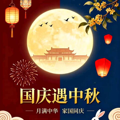 石牯塘镇童谣幼儿园2025年国庆中秋双节放假通知