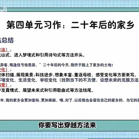 二十年后的家乡，令人憧憬        ——— 喜阅种子班级说写第94期