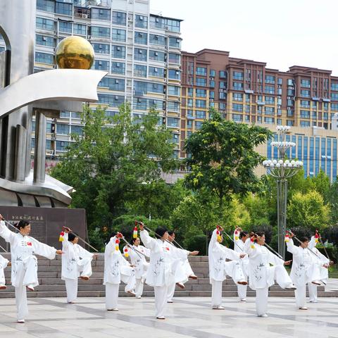 临沂市电视台来蒙阴采访老年人健身活动纪实