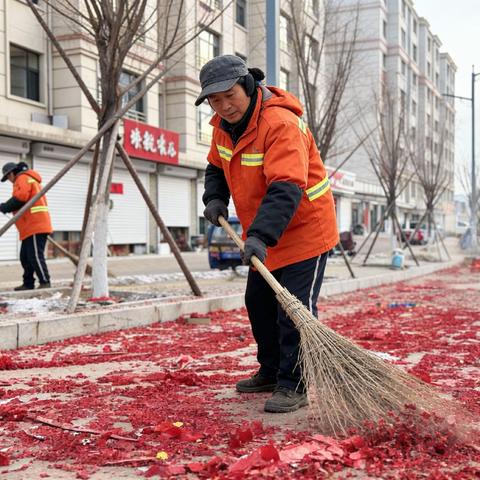 一群人的“坚守”小城人的洁净新年