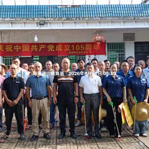 亮党徽 办实事 洁家园——我村开展环境整治主题党日活动