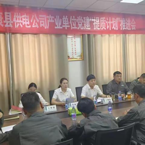 产业单位党建“提质计划”推进会在龙润公司召开