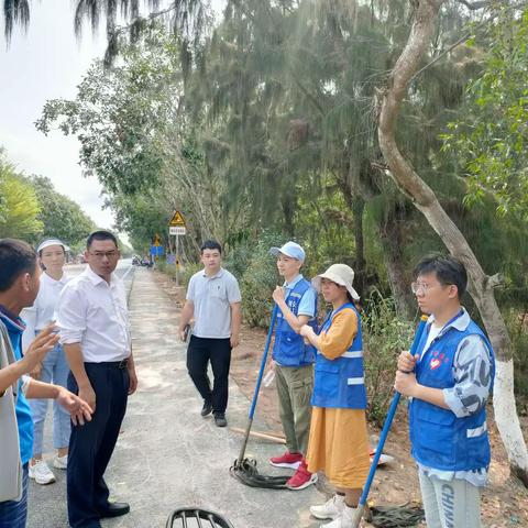 崖州区主要领导深入长山村海防林开展清明祭防灭火督查调研工作