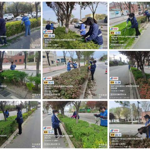 金沙田环境运营服务公司绿化队四月份周报