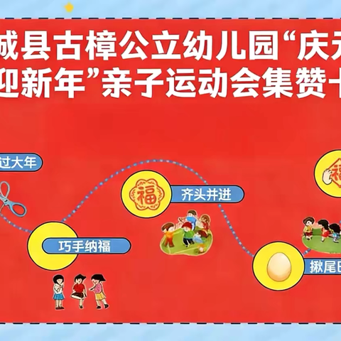 古樟公立幼儿园庆元旦迎新年亲子运动会邀请函