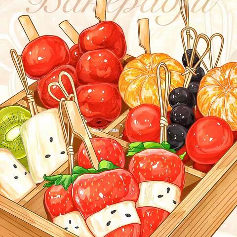 制作冰糖葫芦--张义树童幼儿园小班特色活动