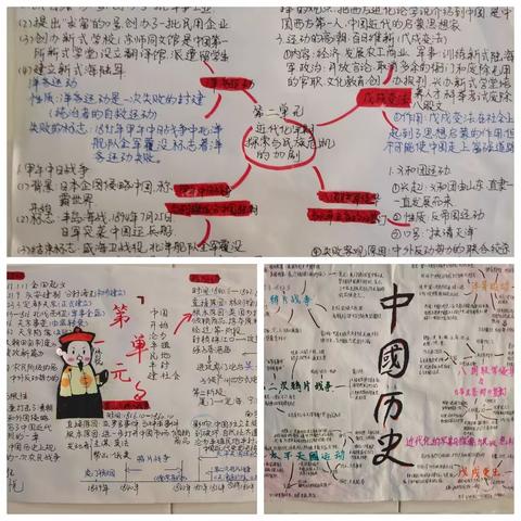 导图见智慧，思维妙生花——八年级历史学科组历史思维导图设计大赛