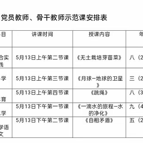 党建引领展风采，同课异构促提升