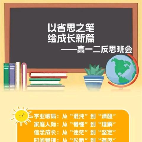 在自省中沉淀，在反思中蜕变——高一二反思班会