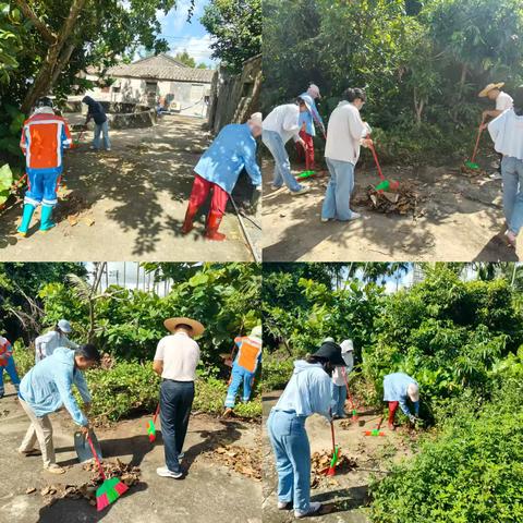 锦丰村持续开展人居环境卫生整治工作