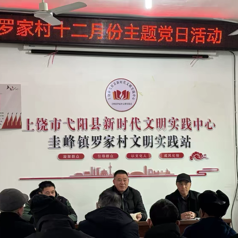 “冲刺收官谋新篇 砥砺奋进勇争先”——罗家村党支部召开十二月主题党日活动