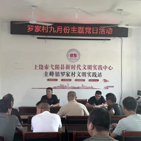 “弘扬抗战精神 践行初心使命”——罗家村党支部开展九月份主题党日活动