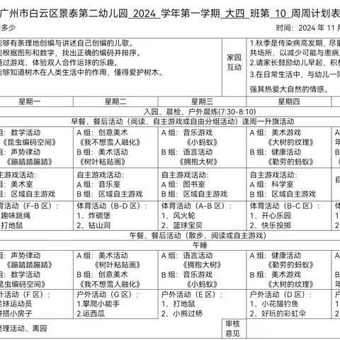 景泰第二幼儿园 大四班一周加油站