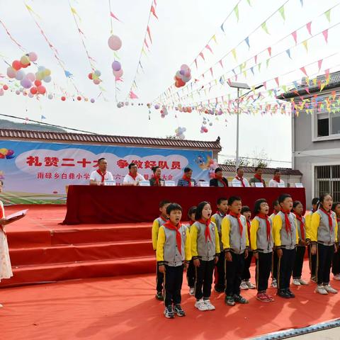 礼赞二十大，争做好队员——白彝小学六一活动篇