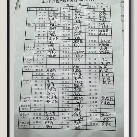 精彩赛课竞芳华 百花齐放香满园——记北门小学片区联片教研活动暨中青年教师语文优质课竞赛活动