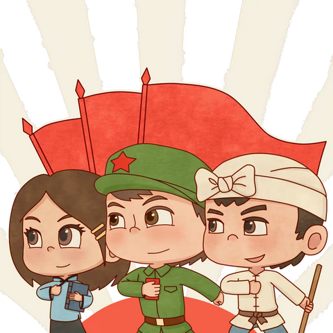 “传递美好，书写光荣”——4.1班国旗下的表演