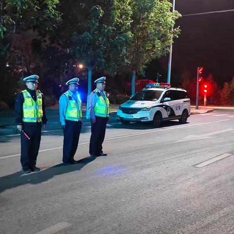 石柱中队深夜整治货车交通违法行为