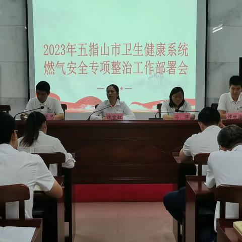 五指山市卫生健康行业燃气安全专项整治工作部署会