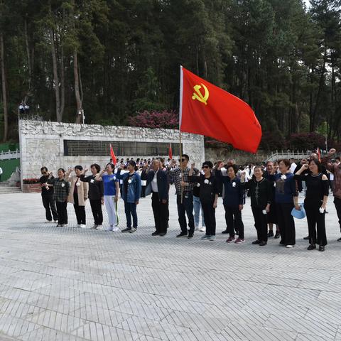 惠水老干部开展“学党史祭英烈 传承红色基因” 清明祭奠革命烈士活动