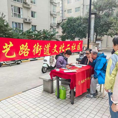 重阳敬老，暖心视届——文北二社区开展老年人免费验配老花镜志愿公益活动